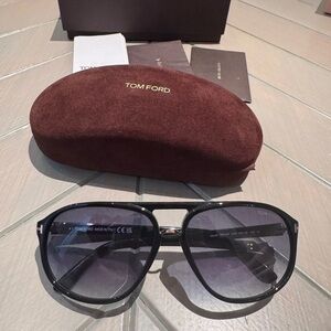 Tom Ford Dark Aviator Sunglasses